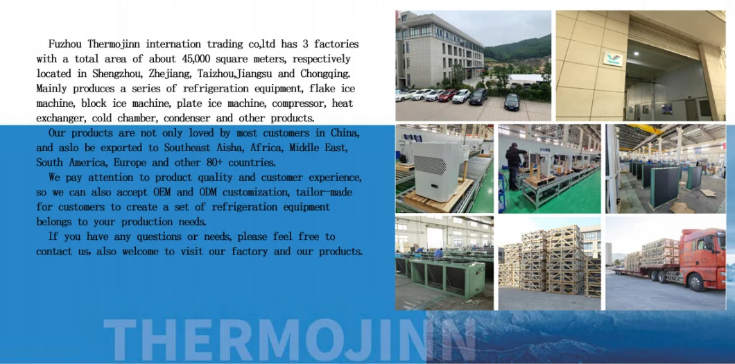 Cold Room Equipment Monoblock Unit, Refrigerator Evaporator for Fish