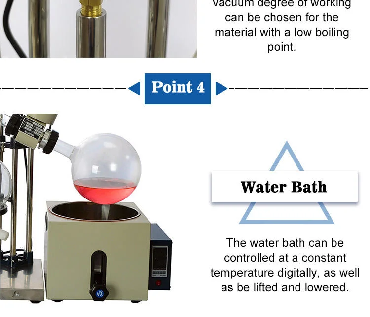 Lab Scale Vacuum Cooler Rotavap Glassware Motor Simple Distillation Rotary Evaporator Evaporation Unit