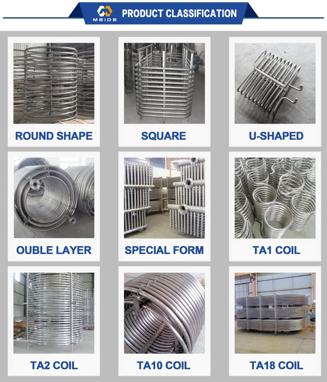 Titanium Coil Supplier/Optimal Titanium Coil for Seawater Heat Exchanger Evaporators