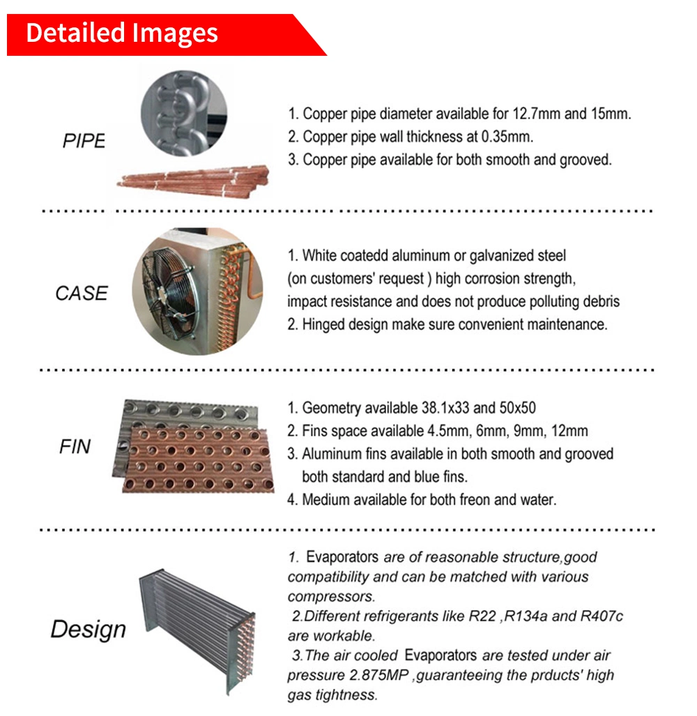 Split AC Cold Water Condenser Coil Evaporator